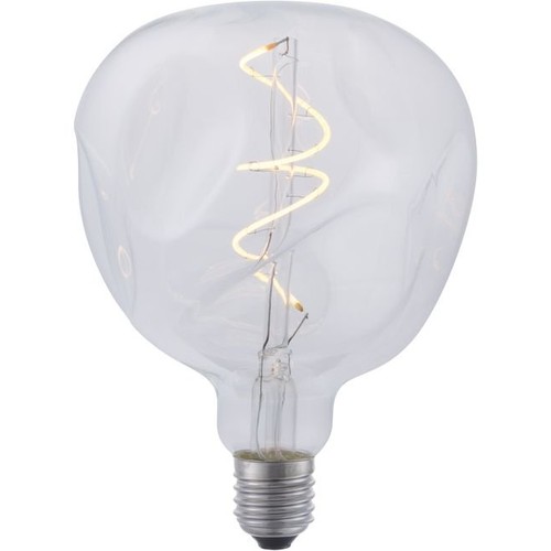 E27 4W XL Flex Mystery LED lamp - G125, filament, dimbaar, 2200K, helder glas
