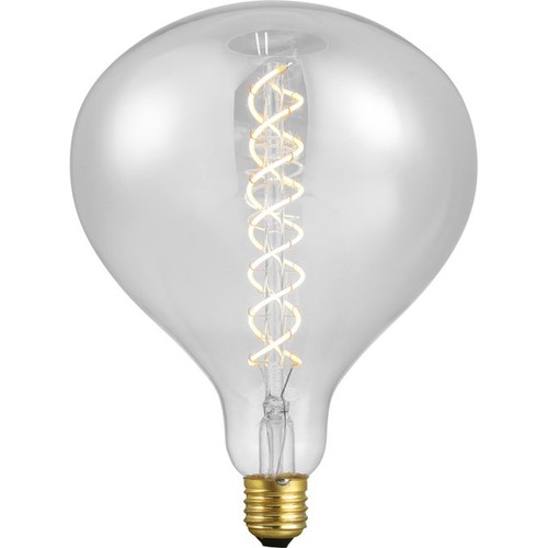 E27 5,5W dimbare LED XXL filamentlamp - R160, 380lm, 2200K, helder glas