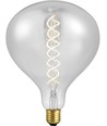 E27 5,5W dimbare LED XXL filamentlamp - R160, 380lm, 2200K, helder glas