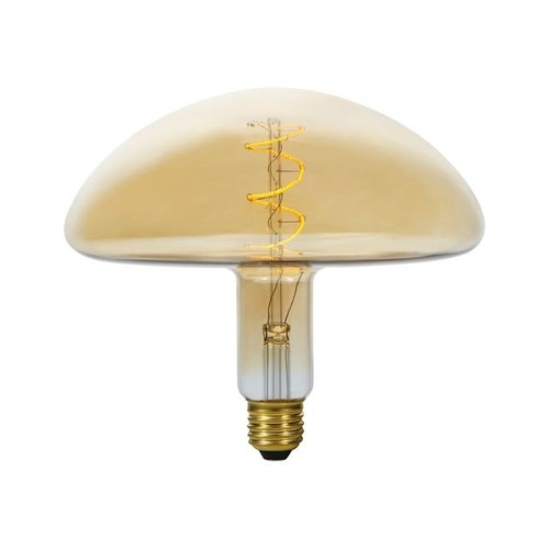 E27 4W dimbare LED filament lamp - XL Flex Mush, 200lm, 2000K, goud glas