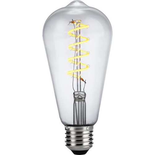 E27 4W dimbare LED Rustika lamp - ST64, Flex Filament, 2200K, helder glas