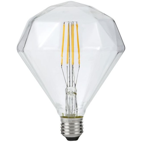 E27 5W dimbare LED filamentlamp - Diamond, 2500K, helder, 450lm