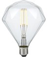 E27 5W dimbare LED filamentlamp - Diamond, 2500K, helder, 450lm