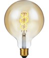E27 5W 3-staps dimbare LED lamp - G125, Filament Flex, 2200K, goud glas