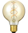 E27 5W 3-staps dimbare LED lamp - G80, Goud, Flex filament, 2200K, 460lm