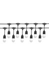 Spectrum lichtsnoer voor 10 stuks E27 lampen - 10 meter, IP44, 230V, zonder lichtbron