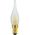 E14 1,8W dimbare LED kaarslamp - C23, Mini Tip, mat glas, 2700K