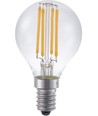 E14 4W filament kogellamp, 24V - G45, 2200K, helder glas, 270lm