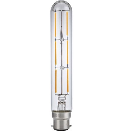 BA22d 5W dimbare LED Colorenta Short lamp - 17,1cm, 470lm, 2200K, helder glas