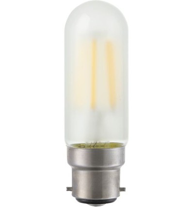 BA22d 5W dimbare LED buislamp - 9,5cm, filament, mat glas, 2700K