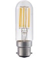 B22d 5W dimbare LED filament buislamp - 9,5cm, 2700K, helder glas
