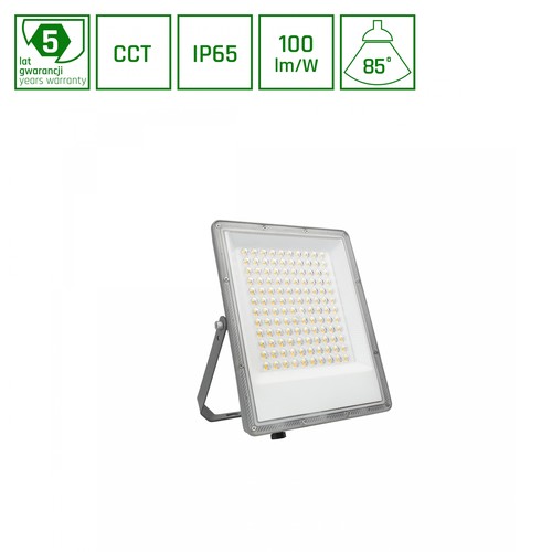 100W NOCTIS MAX CCT breedstraler - IP65, 3 lichtkleuren, grijs, buiten