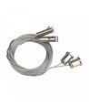 8m draadophanging, set van 2 stuks - Gegalvaniseerd staal, verstelbare hoogte