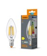 E14 6W filament kaarslamp - C37, neutraal wit