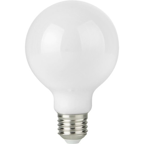 E27 4,7W dimbare LED globe lamp - G95, opaal glas, filament, 2500K