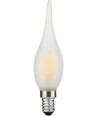 E10 1,5W LED filament kaarslamp - C23, 90lm, 2500K, mat glas