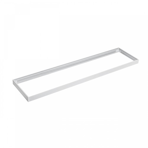 30x1200 frame voor LED paneel - Wit, hoogte 6,5cm, voor directe plafondmontage