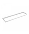 30x1200 frame voor LED paneel - Wit, hoogte 6,5cm, voor directe plafondmontage