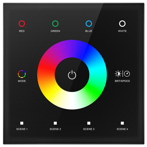 LEDlife rWave RGBW wandcontroller - Zwart, 12V-24V