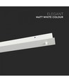 Plafondkap voor 3 hanglampen - Mat wit, 80 x 7 x 4,3 cm