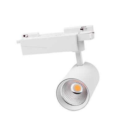 29W 1-fase RA98 spanningsrail spot - 110lm/w, wit, 1F2W