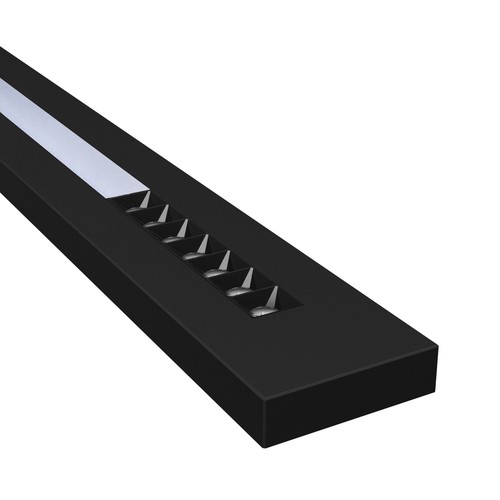 LEDlife 20W/30W/40W WLD PLANK LED plafondlamp - 120cm, CCT, 40°, zwart, opaal glas