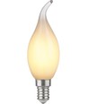 E14 2,5W dimbare LED kaarslamp met tip - C35, 250lm, opaal glas, warm wit
