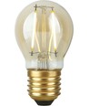 E27 2,9W dimbare LED kogellamp - Filament, G45, 2200K, goud glas