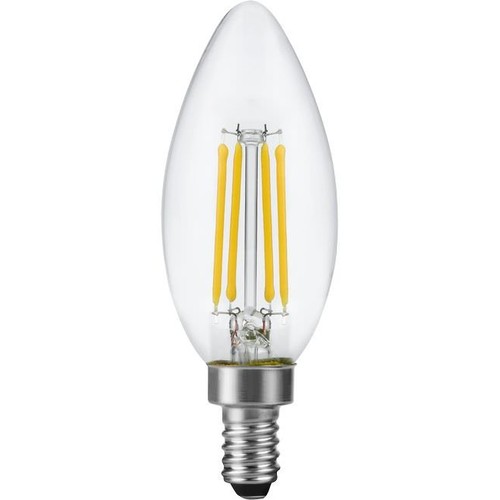 E12 4,4W dimbare LED kogellamp - Filament, C35, 470lm, 2700K, helder glas