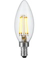 E12 4,4W dimbare LED kogellamp - Filament, C35, 470lm, 2700K, helder glas