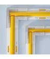 L-tussenstuk voor enkelkleurige LED-strips - 8mm breed, 12V / 24V, COB