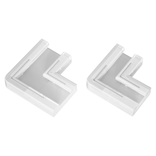 L-tussenstuk voor enkelkleurige LED-strips - 8mm breed, 12V / 24V, COB
