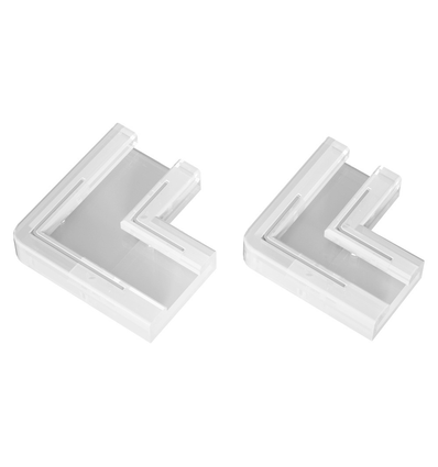 L-tussenstuk voor enkelkleurige LED-strips - 8mm breed, 12V / 24V, COB