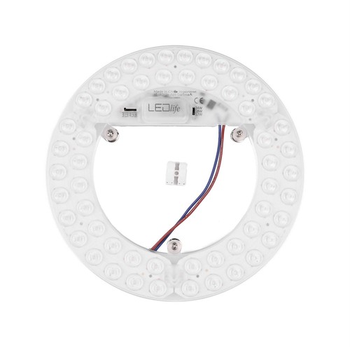 21,5cm / 24/18/12W LED-inzetmodule met lenzen - Flicker free, instelbare CCT, vervangt G24, cirkel- en compactlampen