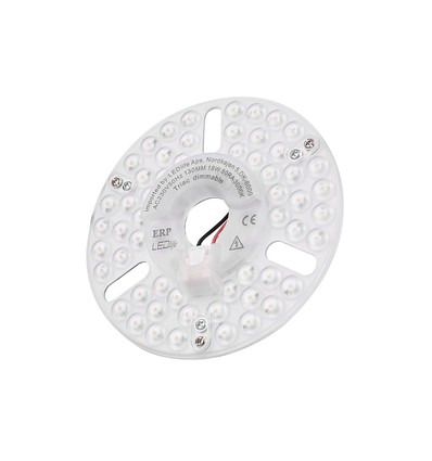 13cm / 18W dimbare LED-module met lenzen - Flikkervrij, vervangt G24, ringlampen en compactlampen