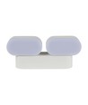 2x5W LED Wandlamp - Verstelbare richting, Buiten IP65, 3000K, Wit, Behuizing
