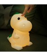 MOCHI Dinosaurus nachtlampje van zachte siliconen - oplaadbaar, kleurwissel + warm wit