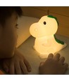 MOCHI Dinosaurus nachtlampje van zachte siliconen - oplaadbaar, kleurwissel + warm wit