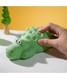 MOCHI Krokodil nachtlampje van zachte siliconen - oplaadbaar, kleurwissel + warm wit