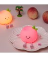 MOCHI Perzik nachtlampje van zachte siliconen - oplaadbaar, touch dimbaar