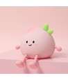MOCHI Perzik nachtlampje van zachte siliconen - oplaadbaar, touch dimbaar