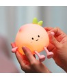 MOCHI Perzik nachtlampje van zachte siliconen - oplaadbaar, touch dimbaar