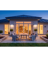 2x5W LED Wandlamp - Verstelbare richting, Buiten IP65, 3000K, Wit, Behuizing