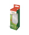 E14 1W LED kaarslamp - C35, filament, mat glas