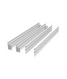 Hoge lijst voor 60x60 LED-paneel - Snel te monteren, kunststof hoeken, zonder zichtbare schroeven, witte rand