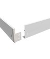 Hoge lijst voor 60x60 LED-paneel - Snel te monteren, kunststof hoeken, zonder zichtbare schroeven, witte rand