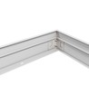Hoge lijst voor 60x60 LED-paneel - Snel te monteren, kunststof hoeken, zonder zichtbare schroeven, witte rand