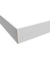 Hoge lijst voor 60x60 LED-paneel - Snel te monteren, kunststof hoeken, zonder zichtbare schroeven, witte rand
