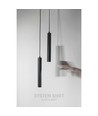 12W dimbare SHIFT Smart Hangit hanglamp voor railsysteem - CCT, zwart, Zigbee