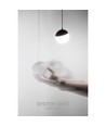5W dimbaar SHIFT Smart-Globe P hangende bol voor spanningsrail ø100 - 165°, CCT, zwart, 81.5cm kabel, Zigbee